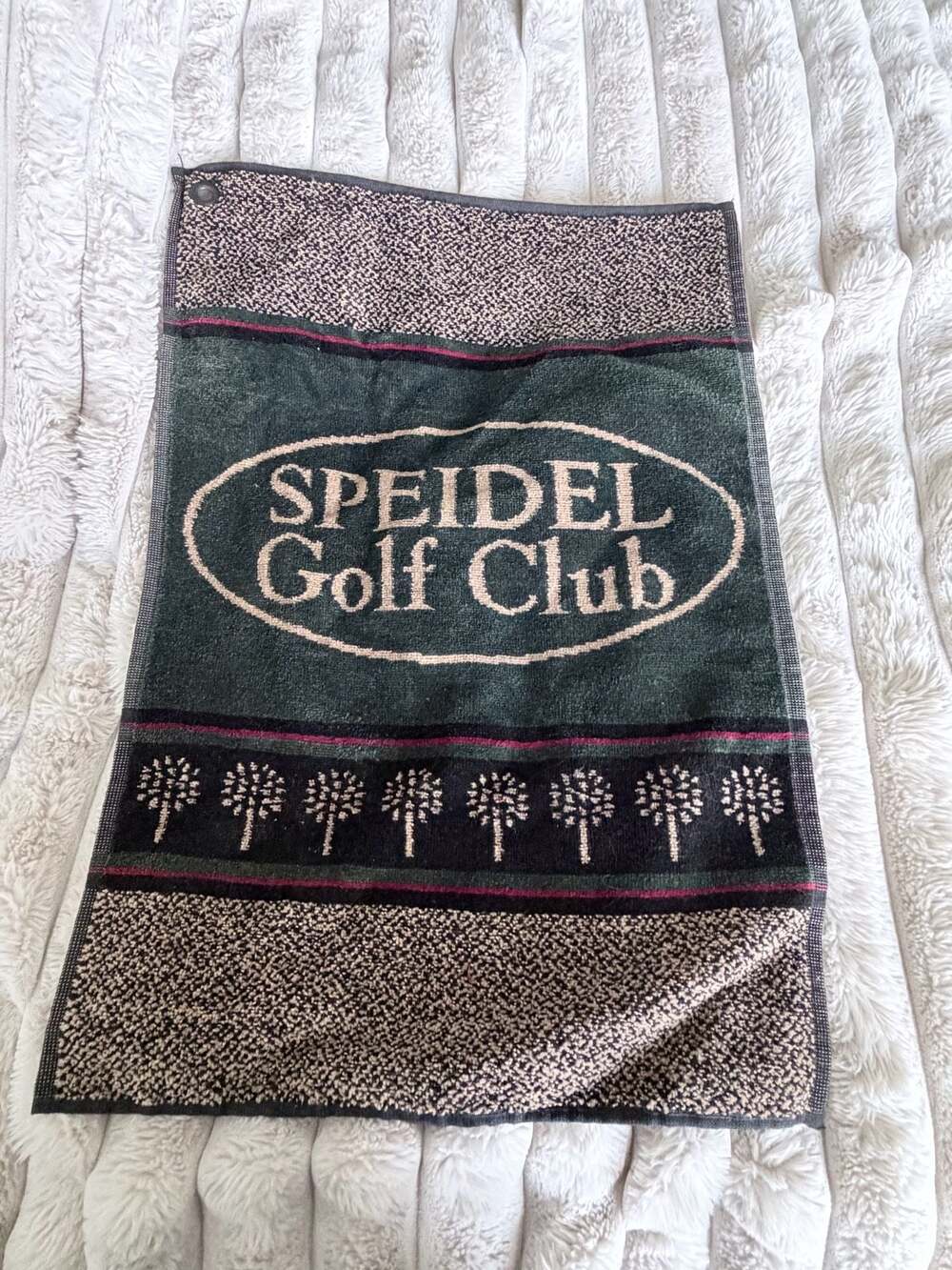 Speidel Golf Club Devant Cotton Golf Towel Green 15x22